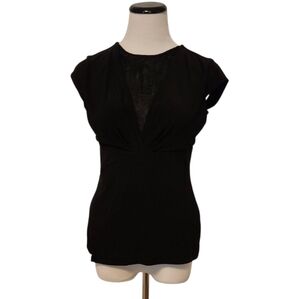 White House Black Market Elegant Black Blouse